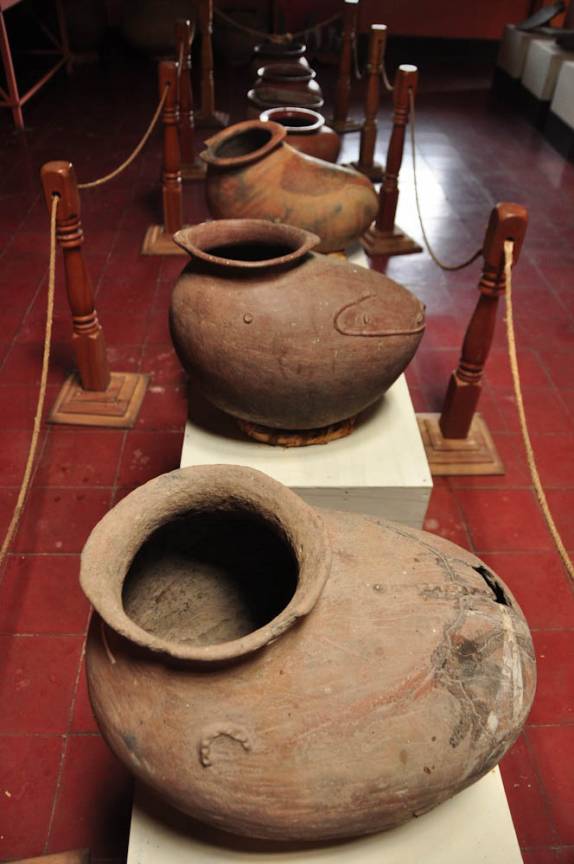 Exposição em museu no povoado de Altagracia, na Isla Ometepe, no lago Nicarágua, sul do país